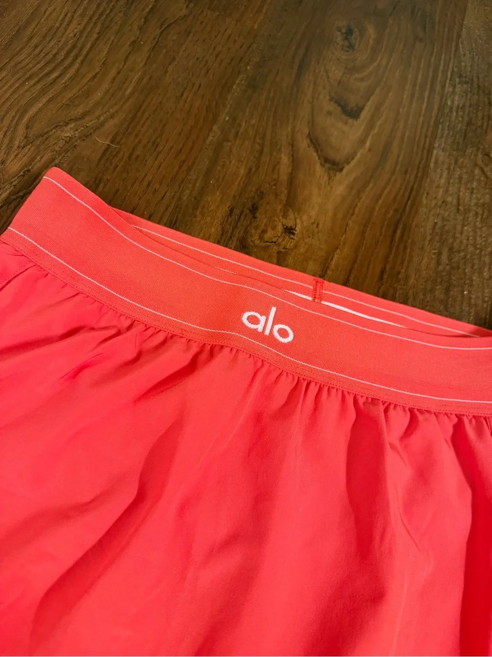 NWOT Alo Candy Red / Pink Match Point Tennis Skirt